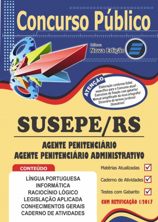SUSEPE-RS  Agente Penitenciário e Agente Penitenciário Administrativo